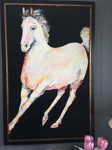Original Conceptual Horse Paintings by Kelly Nelson