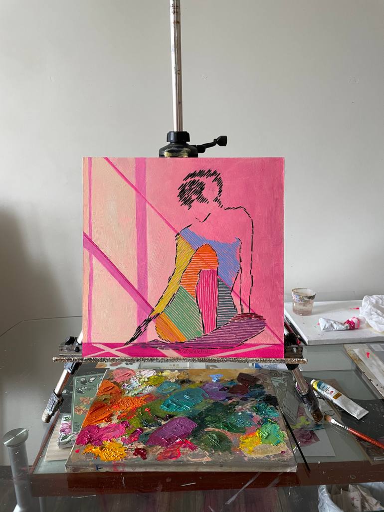 Original Abstract Body Painting by Tetiana Lukianchenko