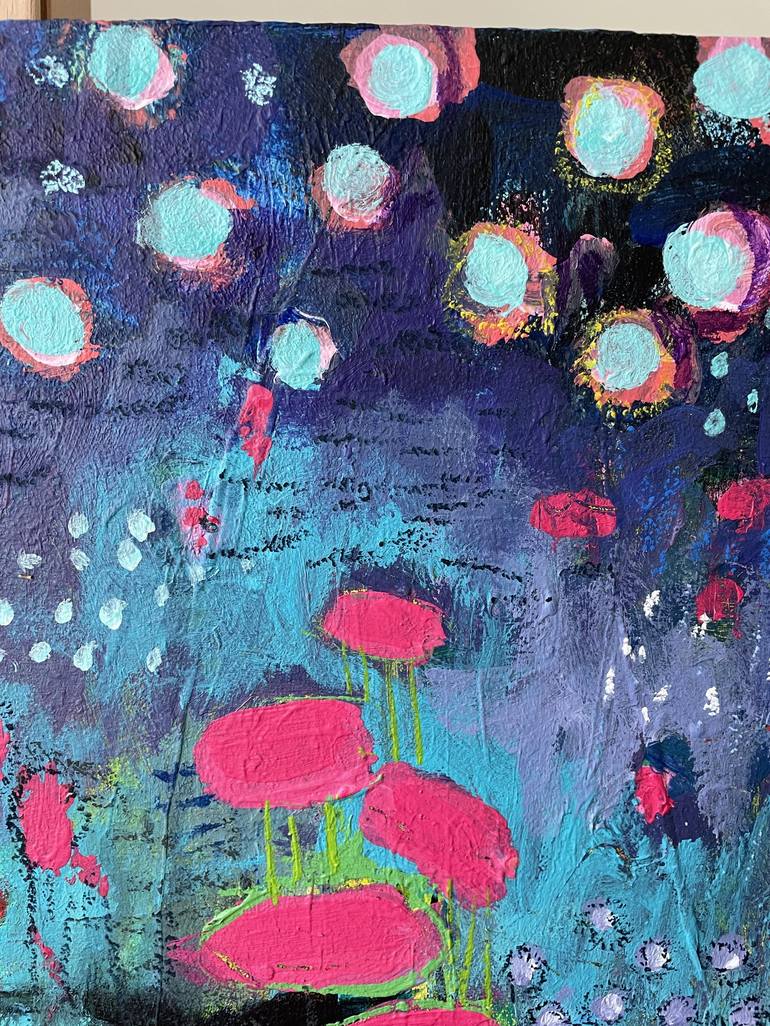 Original Abstract Floral Painting by Tetiana Lukianchenko