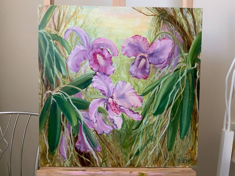 Original Expressionism Botanic Painting by Tetiana Lukianchenko
