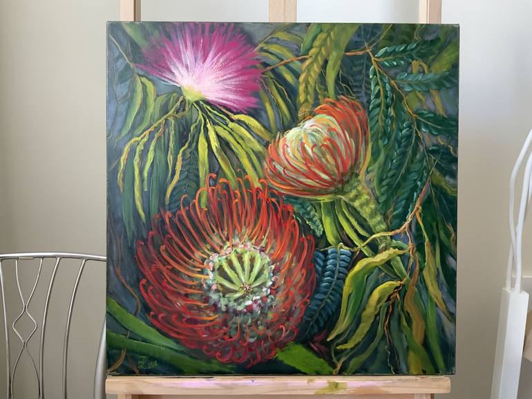 Original Expressionism Botanic Painting by Tetiana Lukianchenko