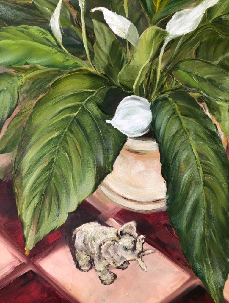 Original Expressionism Botanic Painting by Tetiana Lukianchenko