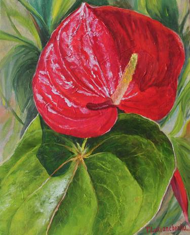 Print of Figurative Botanic Paintings by Tetiana Lukianchenko