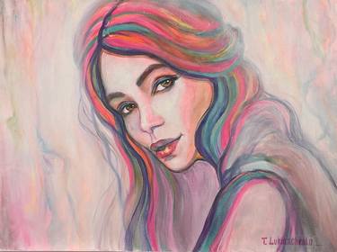 Original Pop Art Women Paintings by Tetiana Lukianchenko