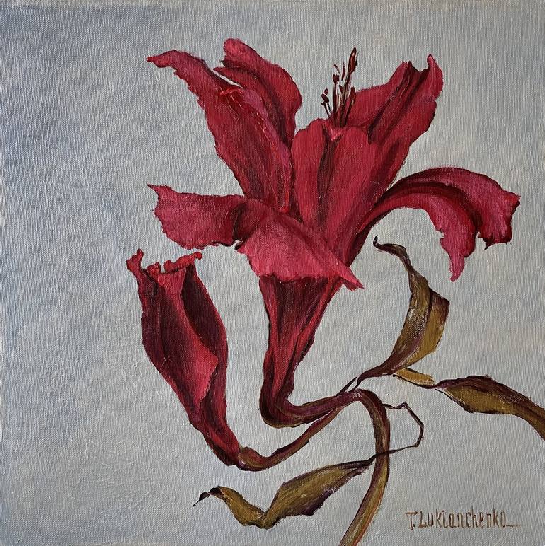 Original Expressionism Floral Painting by Tetiana Lukianchenko