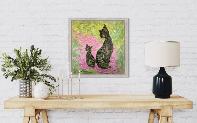 Original Abstract Animal Painting by Tetiana Lukianchenko