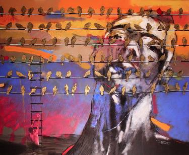 Original Abstract Expressionism Portrait Paintings by Wael Darweish