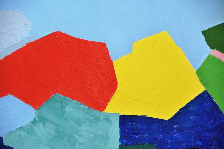 Original Abstract Expressionism Abstract Painting by Simranpreet Singh Gill