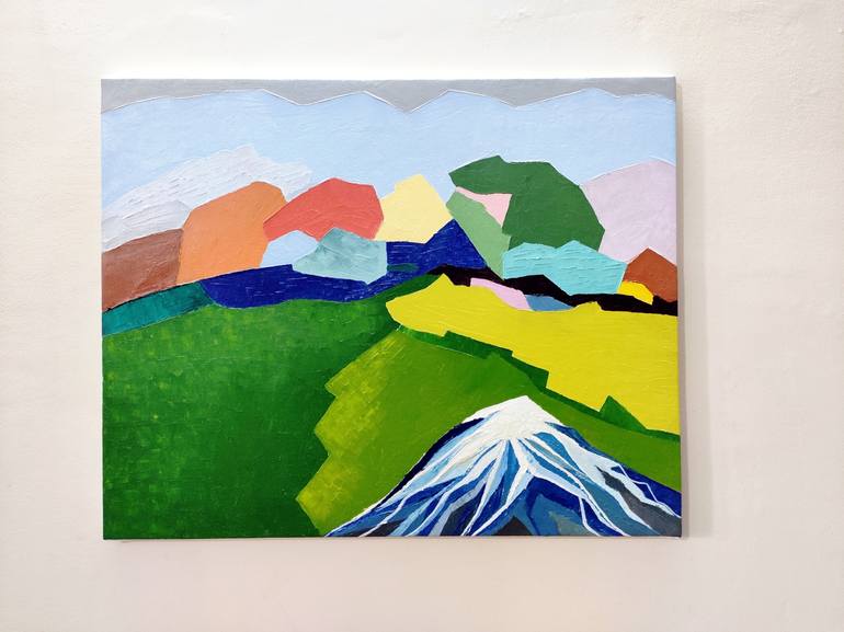 Original Abstract Expressionism Abstract Painting by Simranpreet Singh Gill
