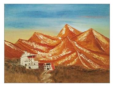 Original Abstract Landscape Paintings by Simranpreet Singh Gill