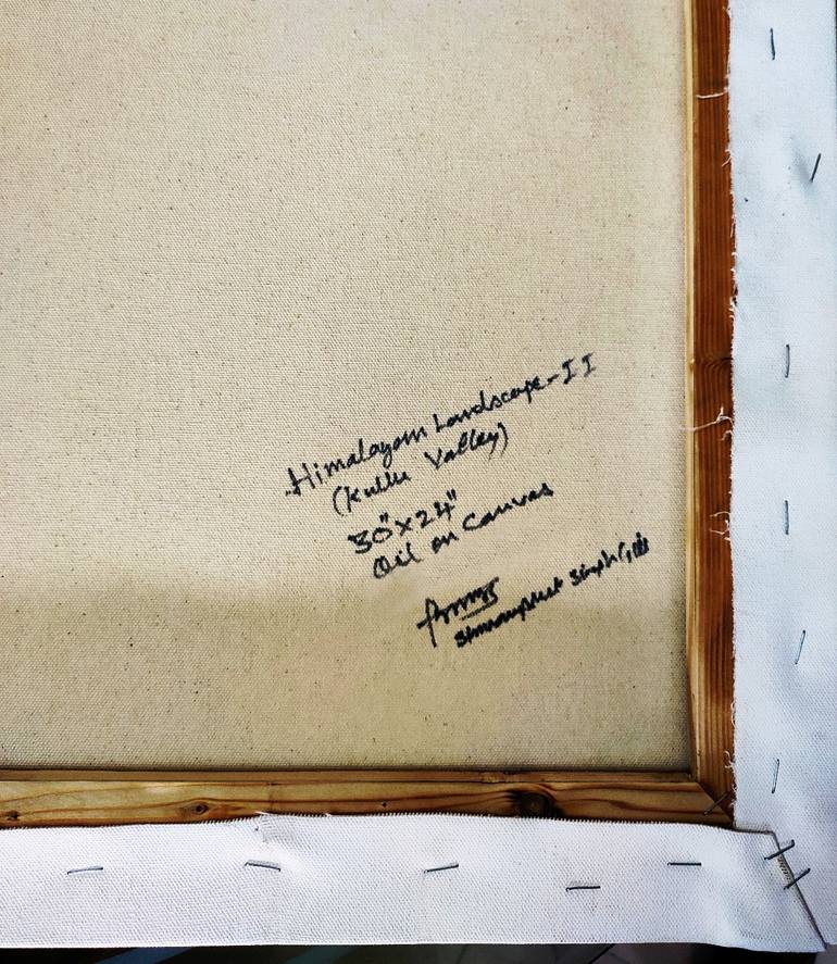 Original Abstract Expressionism Abstract Painting by Simranpreet Singh Gill