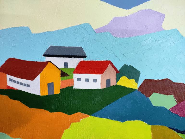 Original Abstract Expressionism Abstract Painting by Simranpreet Singh Gill