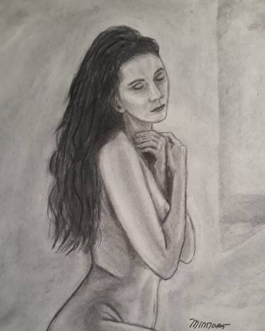 Original Figurative Nude Drawings by S Minnaar