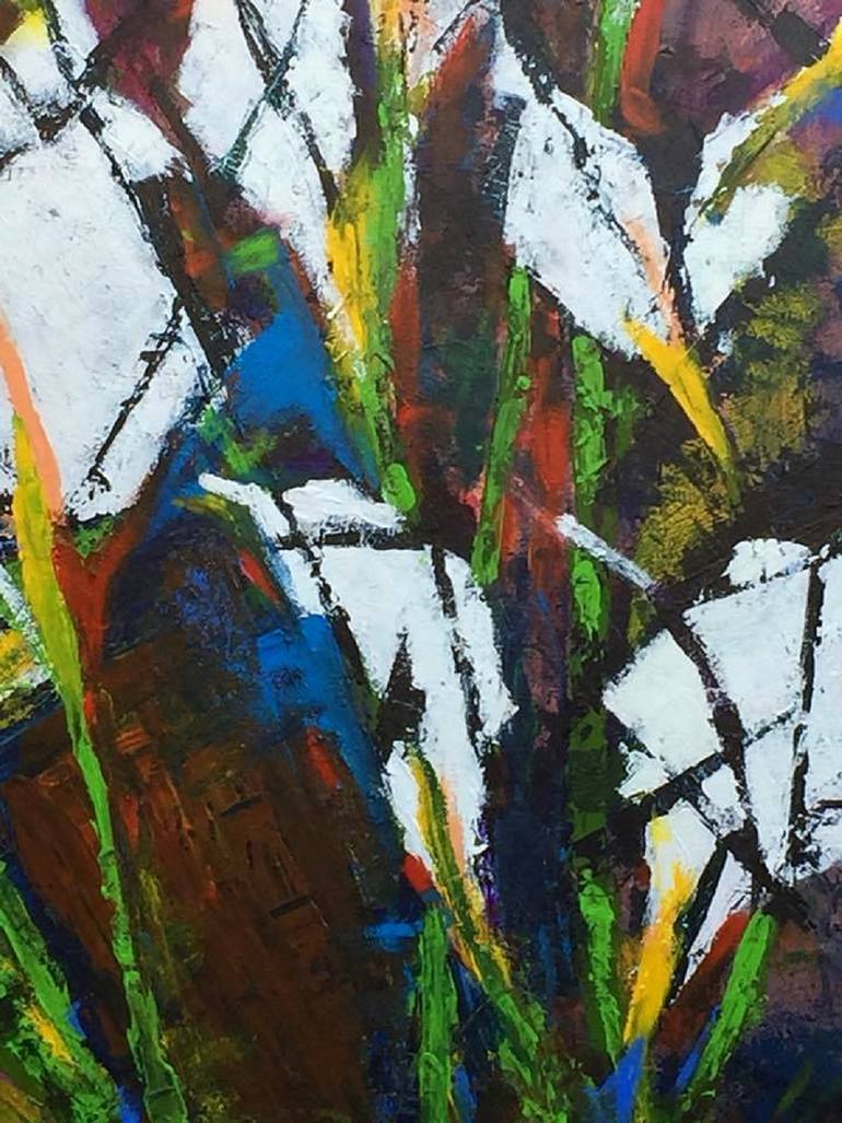 Original Abstract Expressionism Abstract Painting by Mediha Afsar
