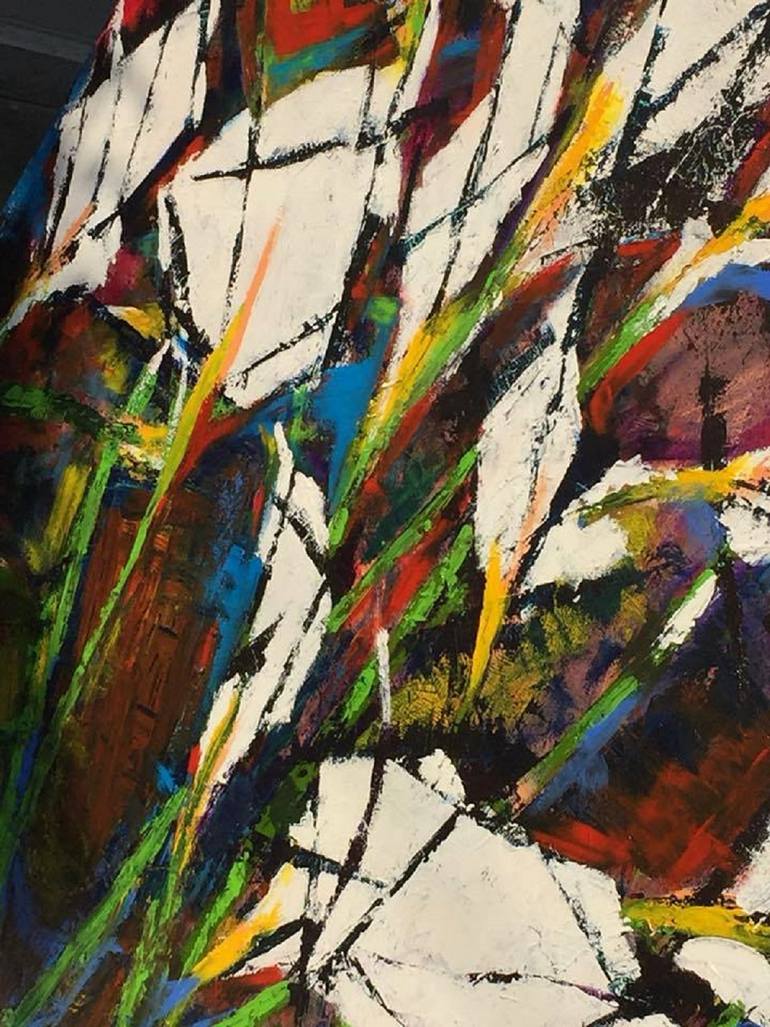 Original Abstract Expressionism Abstract Painting by Mediha Afsar