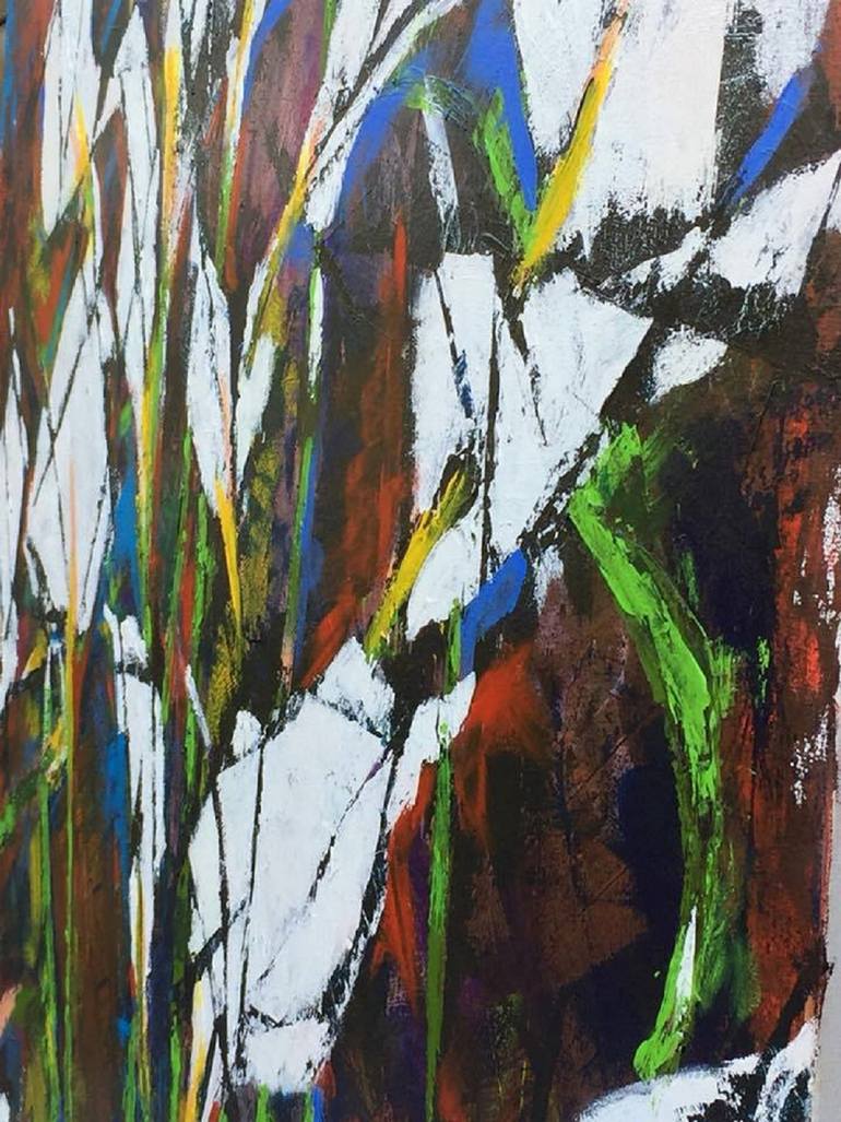 Original Abstract Expressionism Abstract Painting by Mediha Afsar