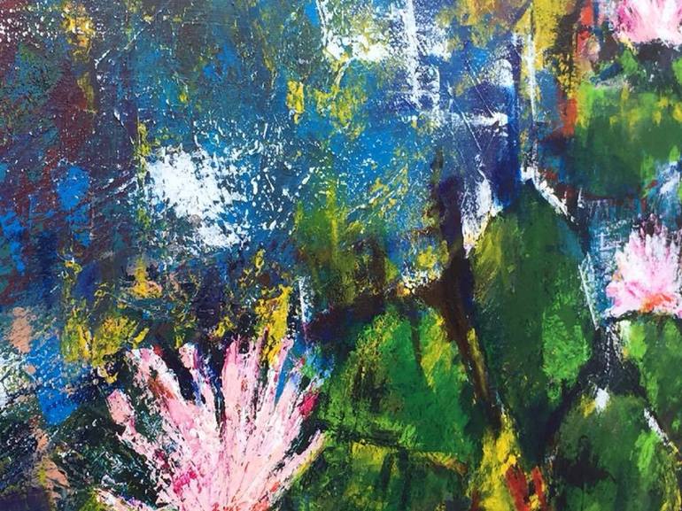 Original Abstract Landscape Painting by Mediha Afsar