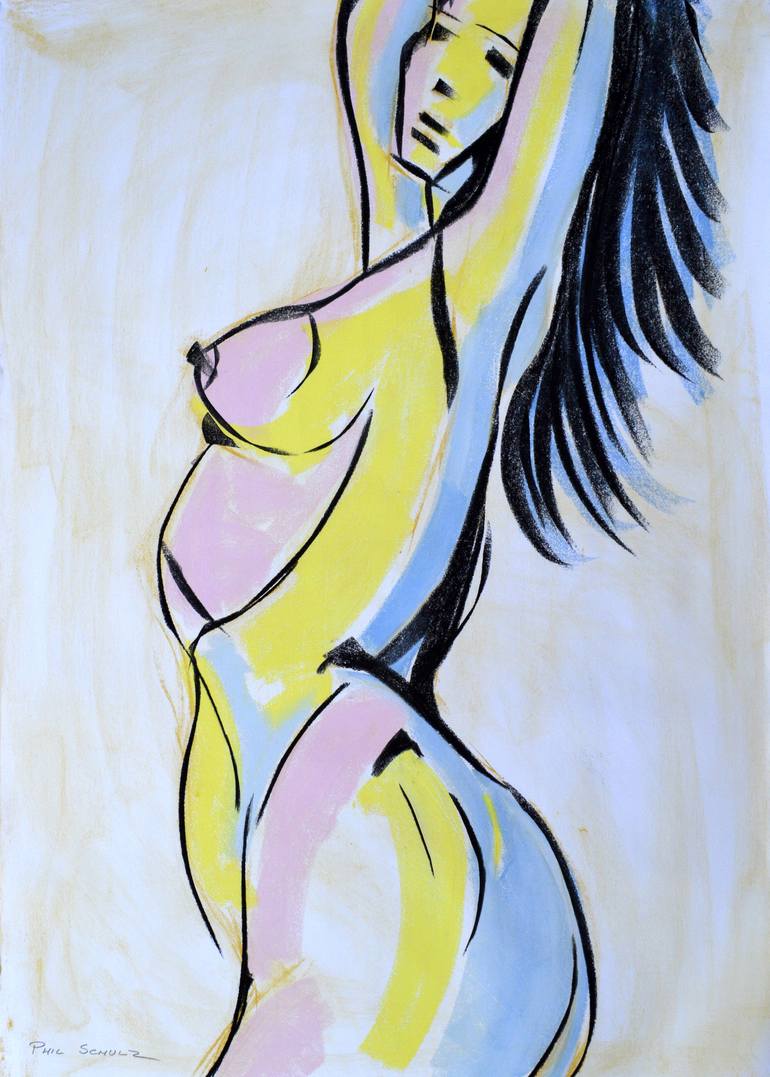 Print of Nude Drawing by Phil Schulz