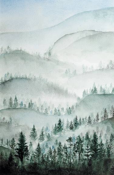 Original Landscape Painting by Pui Yu Chan