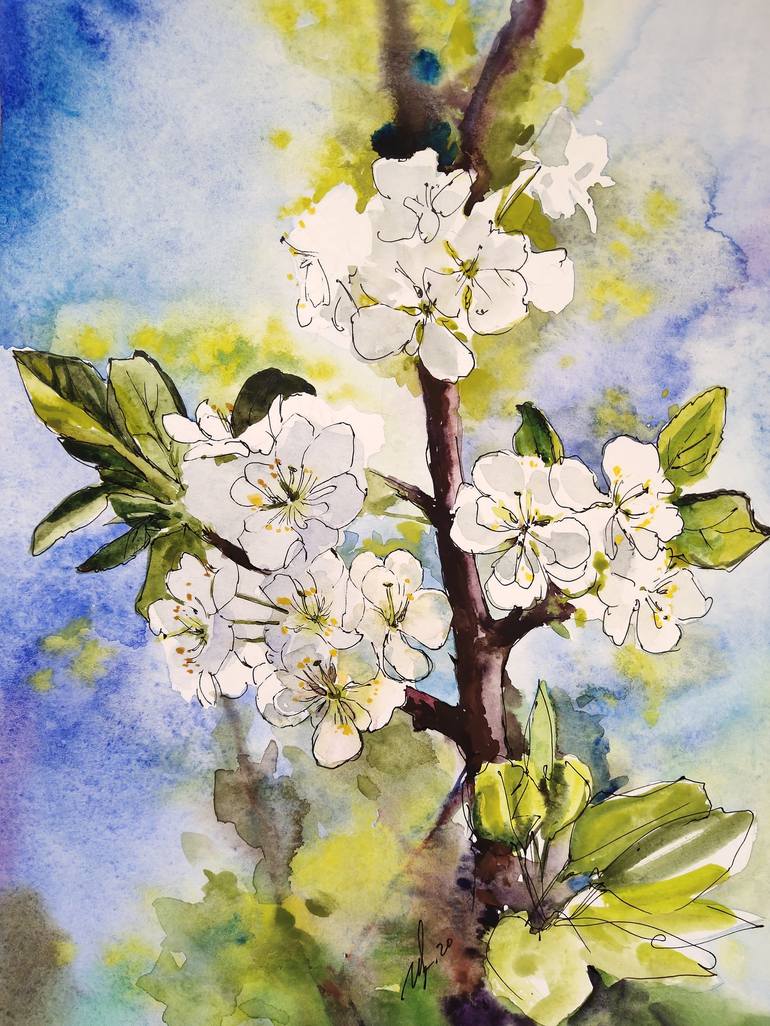 Spring breathing Painting by Galina Ivanova | Saatchi Art