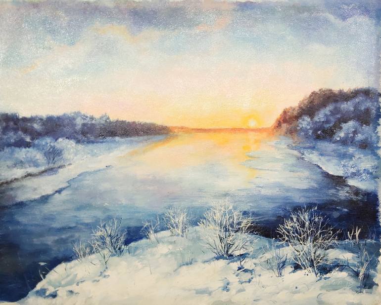 easy winter landscape paintings