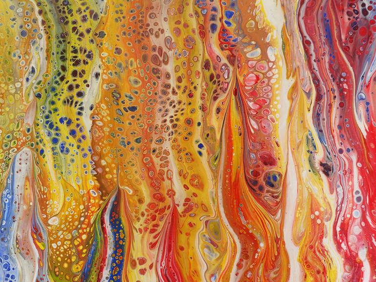 Original Surrealism Abstract Painting by Teri Zara