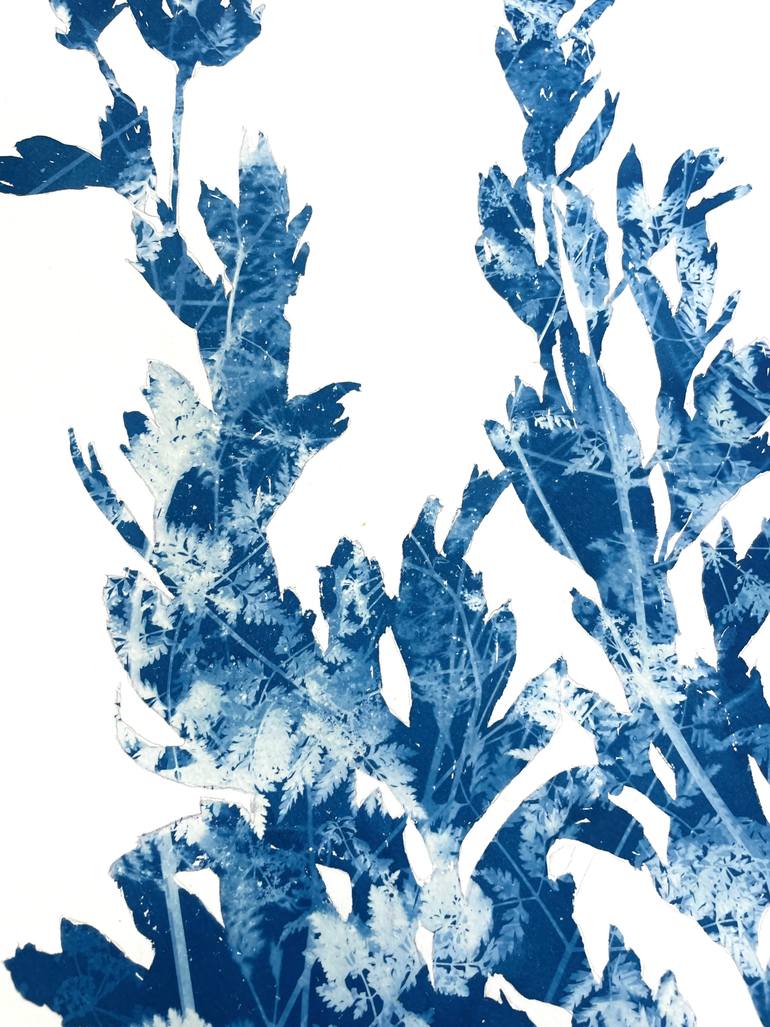 Original Abstract Floral Painting by Christine So