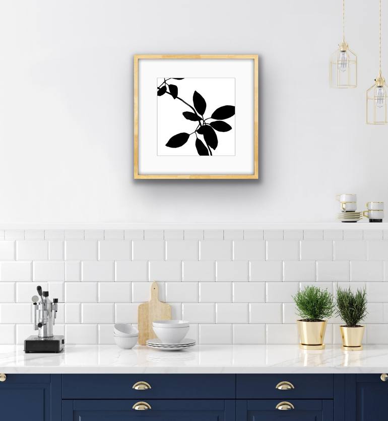 Original Minimalism Botanic Painting by Christine So