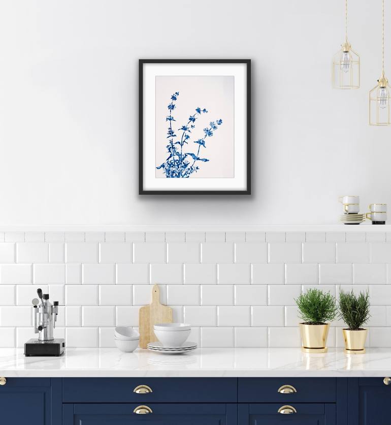 Original Abstract Botanic Painting by Christine So