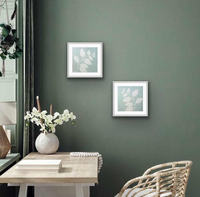 Original Minimalism Botanic Printmaking by Christine So