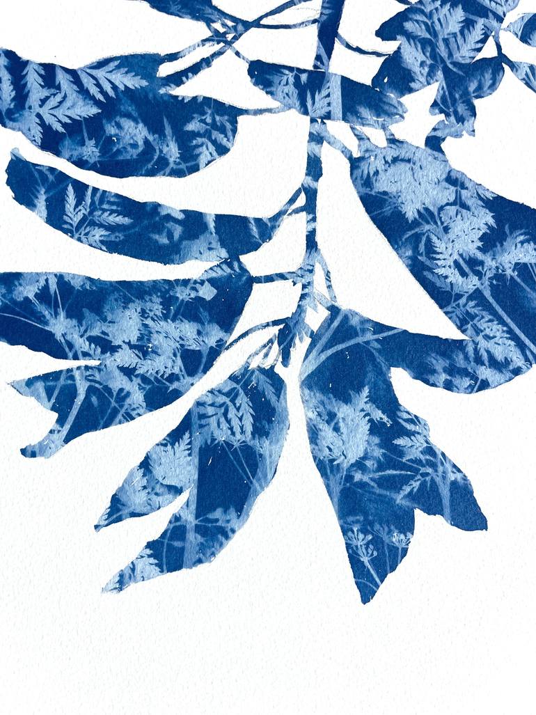 Original Abstract Botanic Painting by Christine So