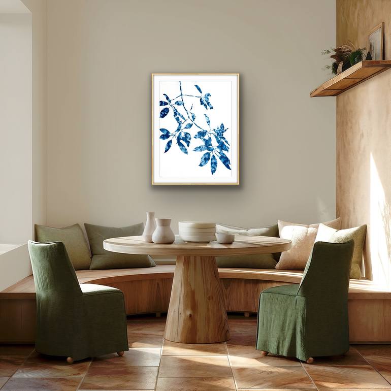 Original Abstract Botanic Painting by Christine So