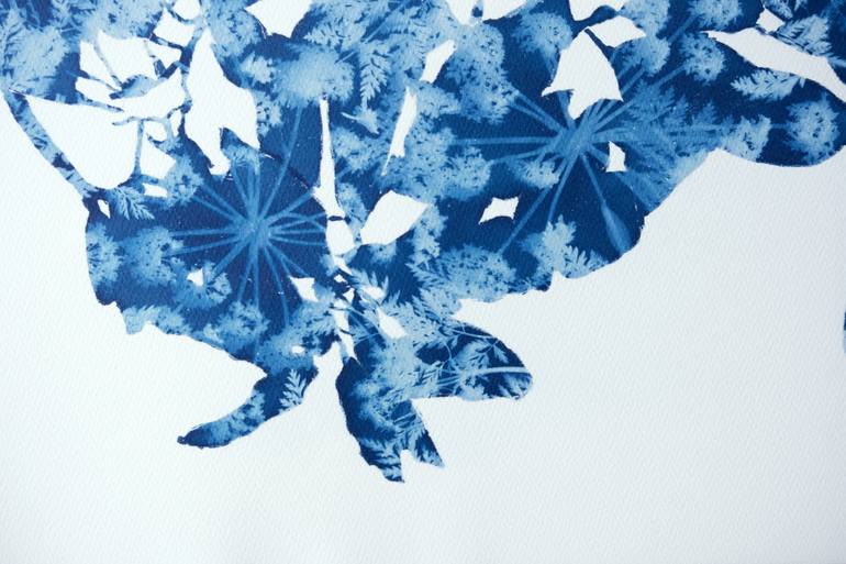 Original Abstract Botanic Painting by Christine So