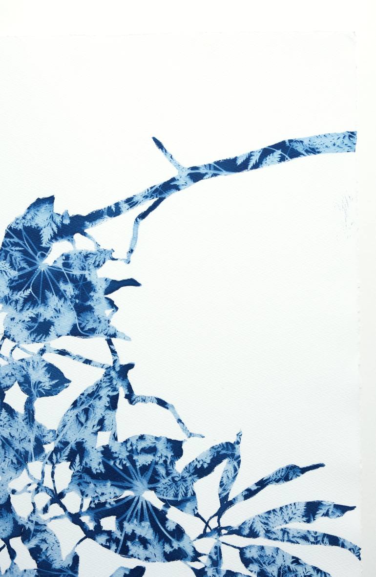 Original Abstract Botanic Painting by Christine So