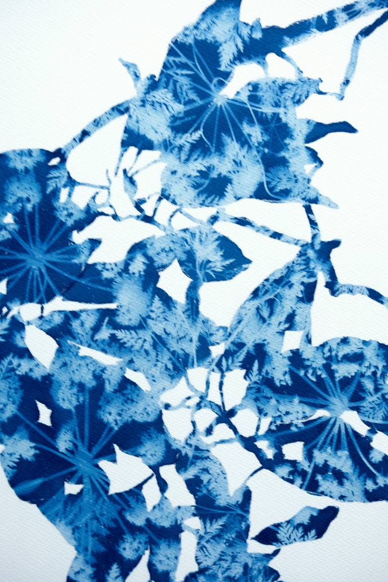 Original Abstract Botanic Painting by Christine So