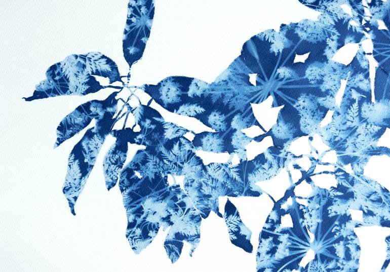 Original Abstract Botanic Painting by Christine So