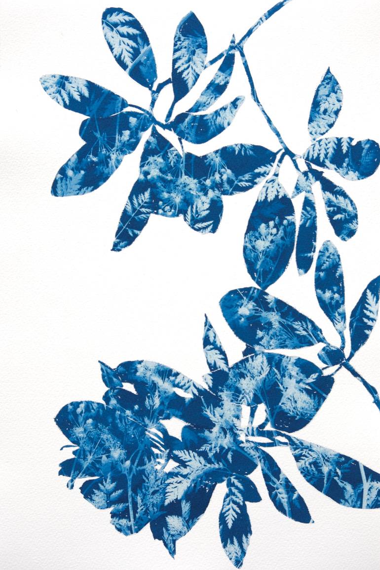 Original Abstract Botanic Painting by Christine So