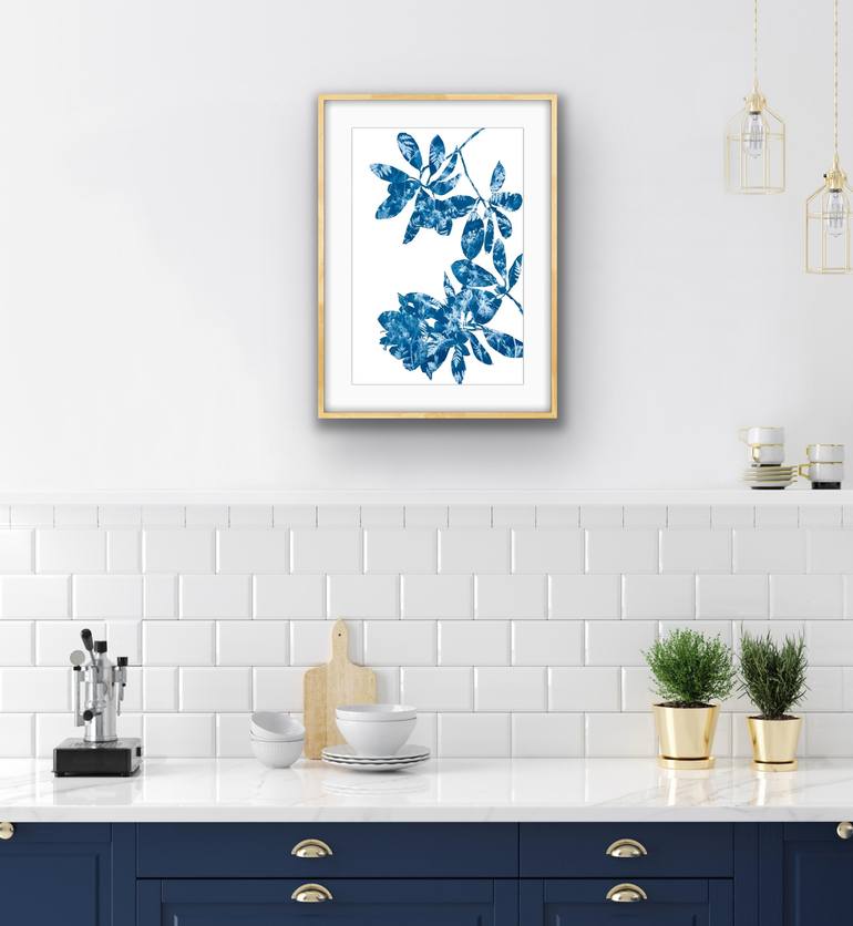 Original Abstract Botanic Painting by Christine So