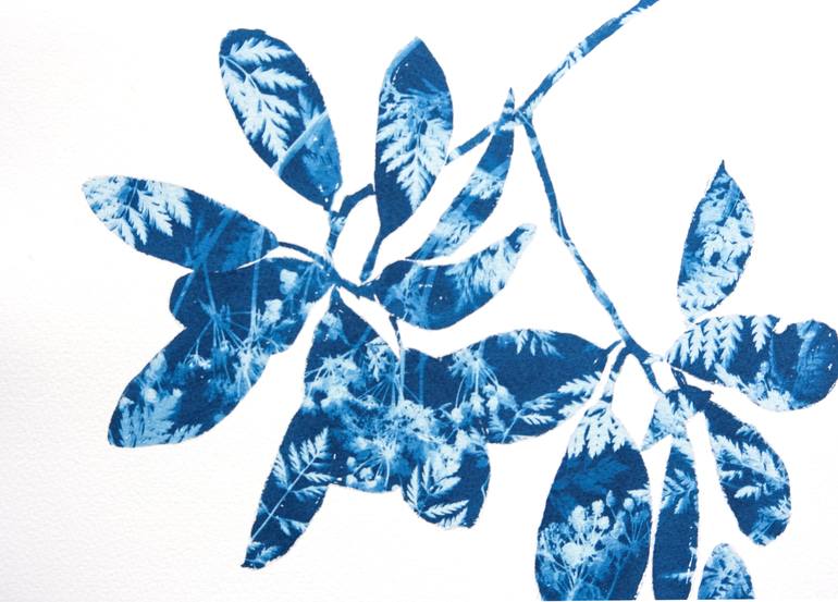 Original Abstract Botanic Painting by Christine So