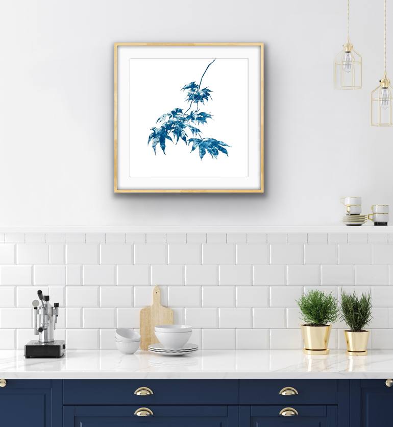 Original Abstract Botanic Painting by Christine So