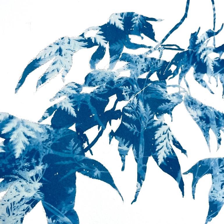 Original Abstract Botanic Painting by Christine So