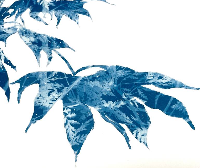 Original Abstract Botanic Painting by Christine So