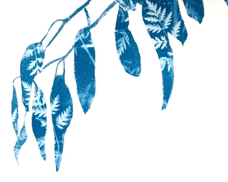 Original Abstract Botanic Painting by Christine So