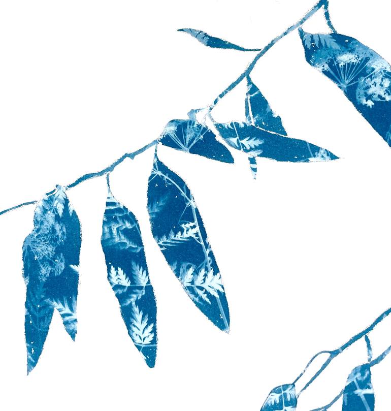 Original Abstract Botanic Painting by Christine So