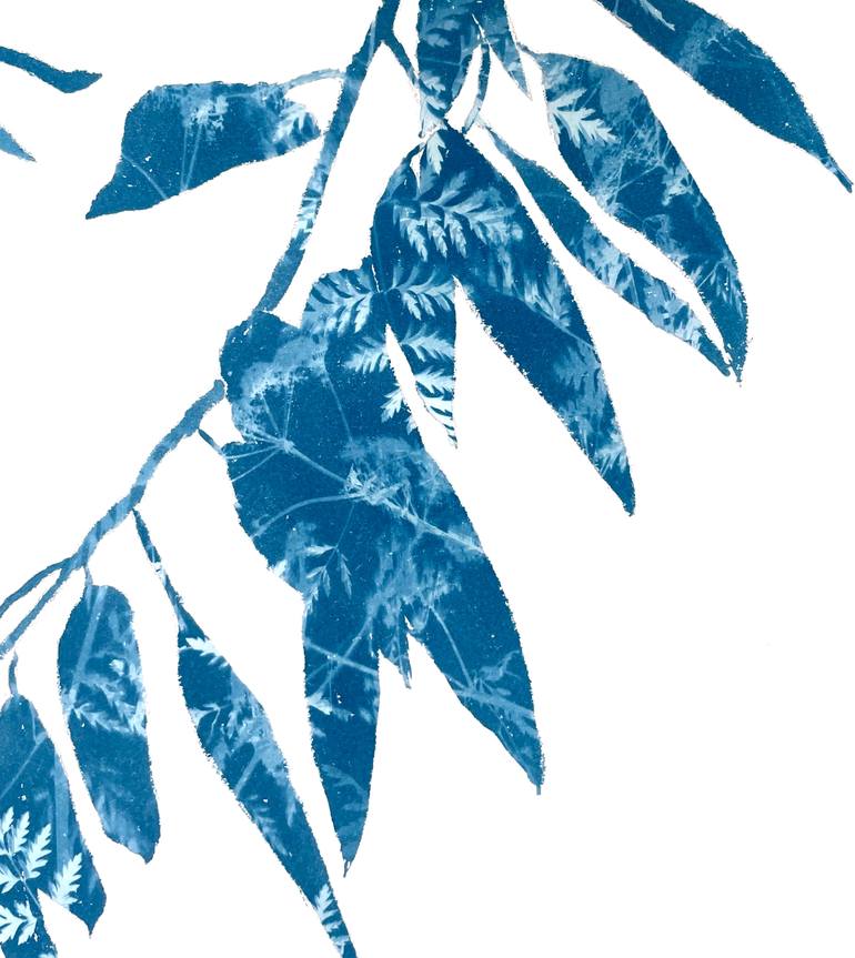 Original Abstract Botanic Painting by Christine So