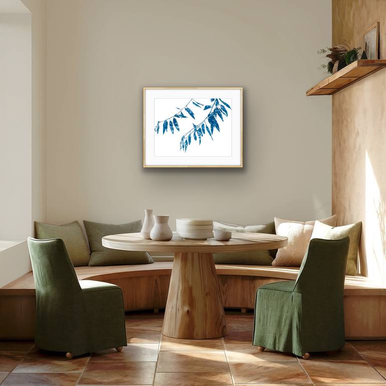 Original Abstract Botanic Painting by Christine So