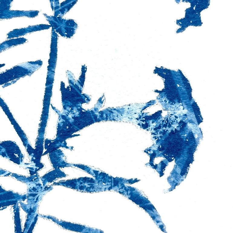 Original Abstract Botanic Painting by Christine So