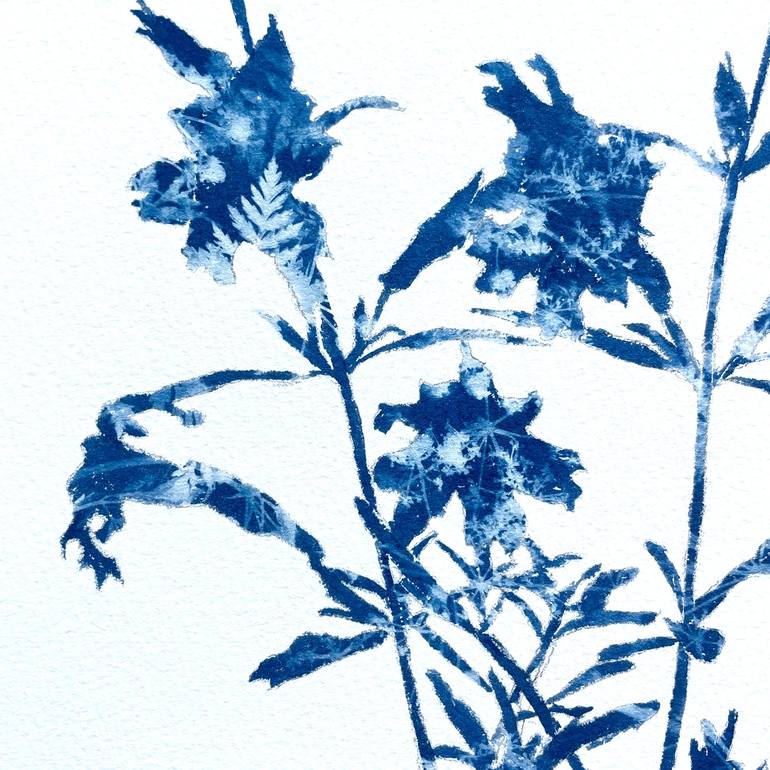 Original Abstract Botanic Painting by Christine So