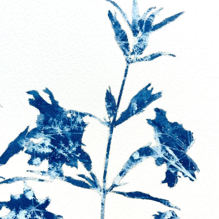 Original Abstract Botanic Painting by Christine So