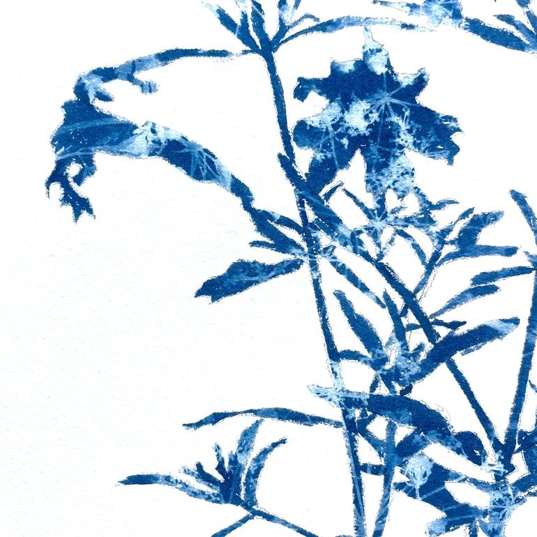Original Abstract Botanic Painting by Christine So